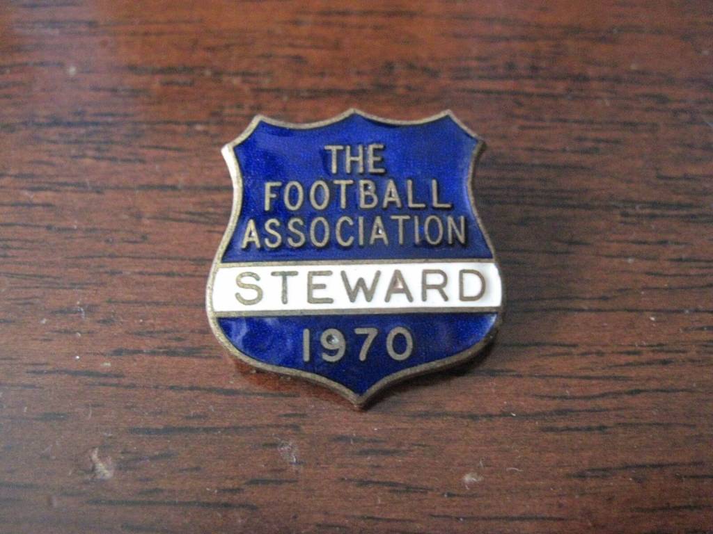 1970 FA Cup Steward Badge